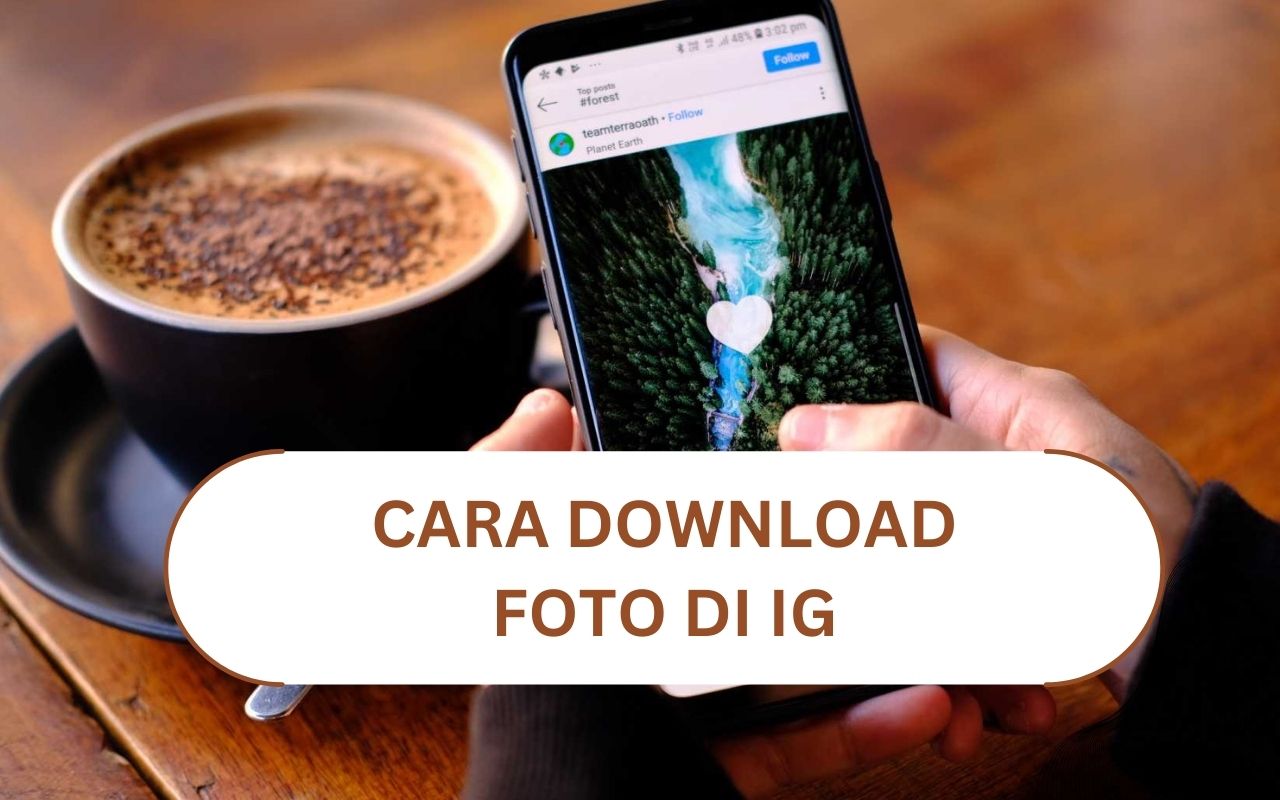 cara download foto di IG