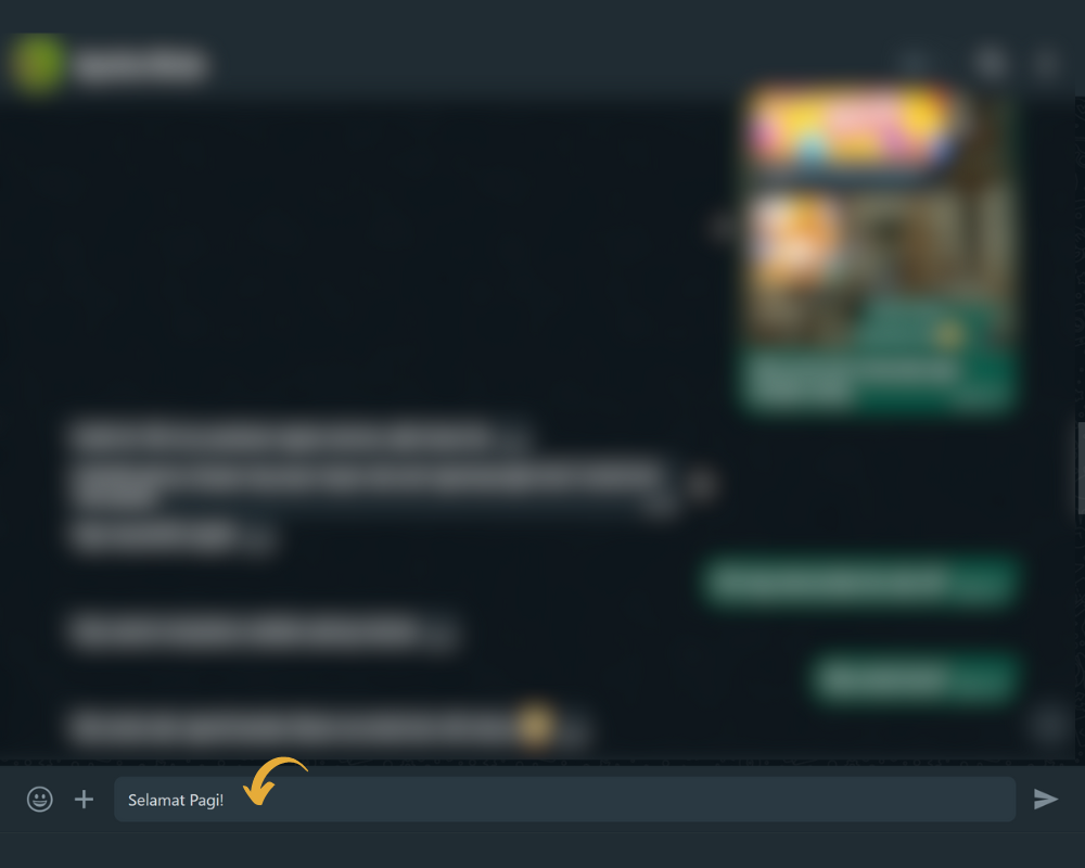 Cara mengirim pesan di whatsapp di web