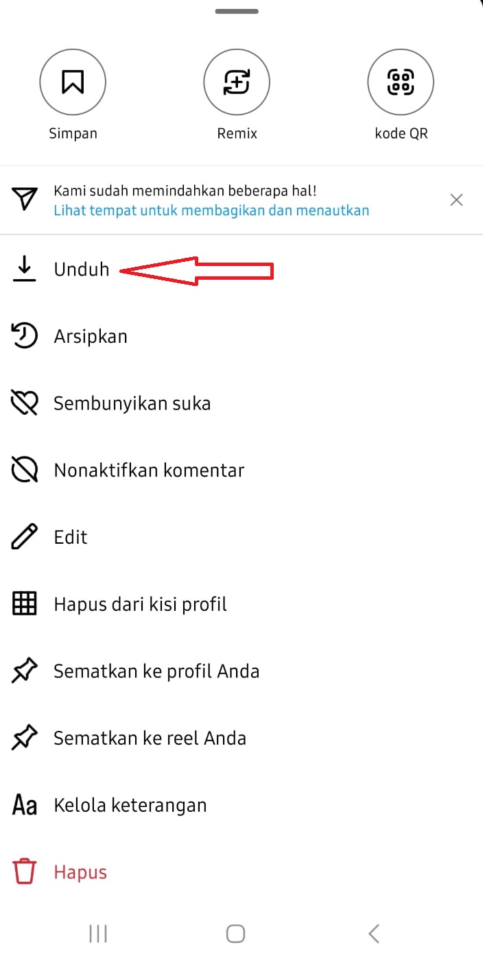 cara download video ig milik sendiri