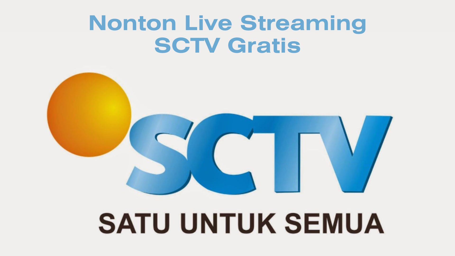 live streaming sctv